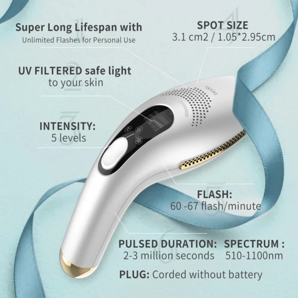 DEESS GP590 PLUS 3in1 Laser Epilator Hair Removal Permanent 0.9s Painless Cool Ipl Laser Hair Removal Machine Unlimited Flashes - Image 2